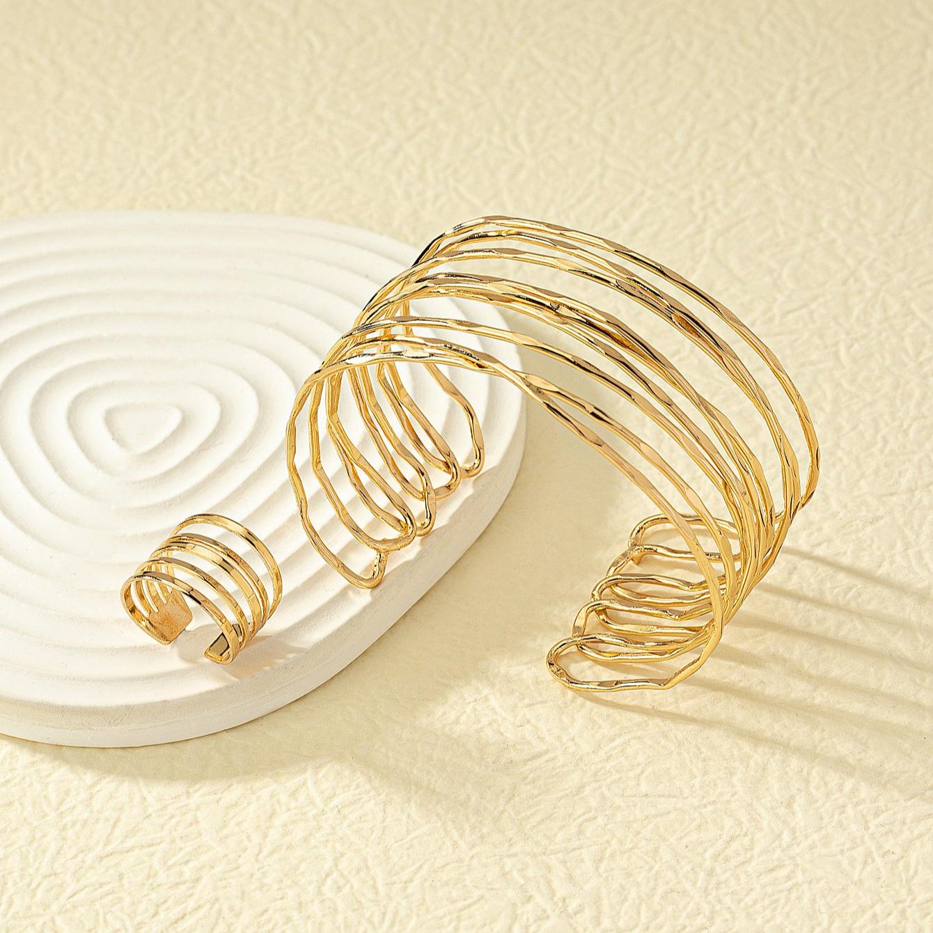 Fine Threads Set – Bracelet & Ring