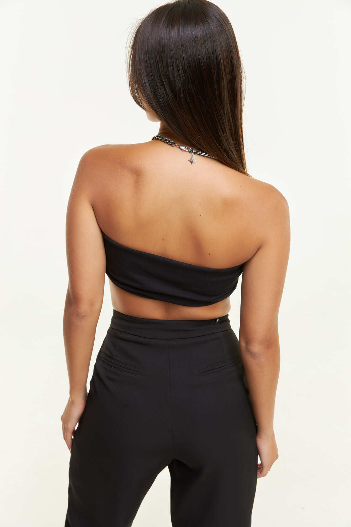 Black Bandeau Top