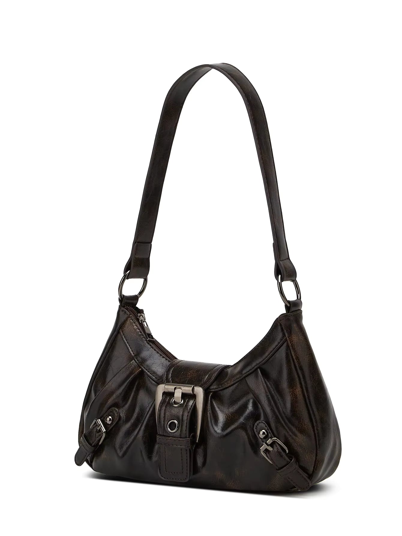 Aurelia Leather Shoulder Bag With Flap